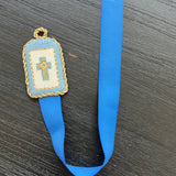 Cross Bookmark - Blue