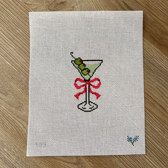 Dirty Martini with Pink Bow