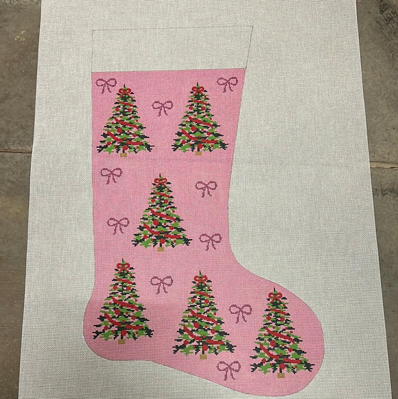 Christmas Trees on Pink STKG - APTS Feb24
