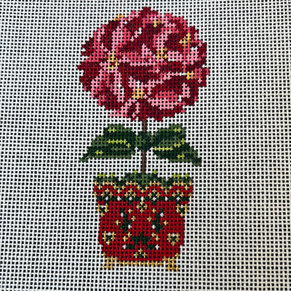 Poinsettia Topiary - Christmas Ornaments - WSTS Sep23