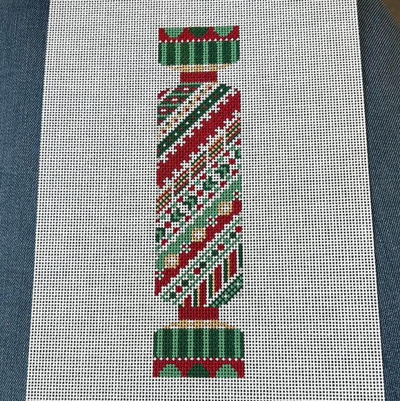 Ribbons Cracker - Christmas Crackers (includes stitch guide by Jinny McAuliffe) - WSTS Sep23