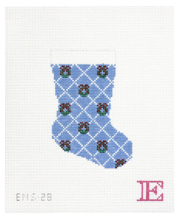 Blue Bough Bliss Stocking