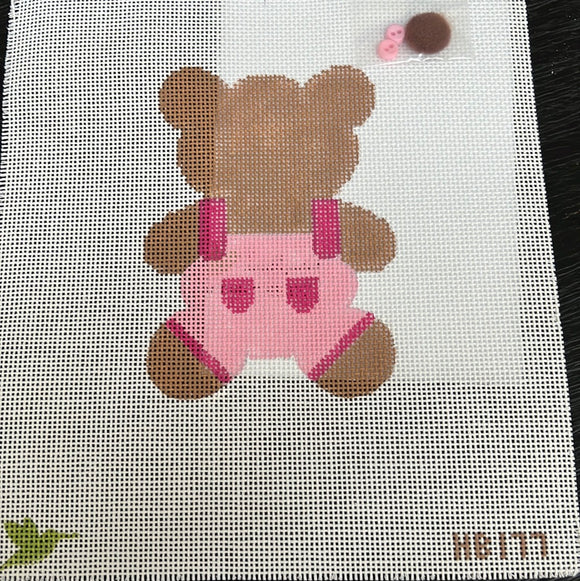Hummingbird:HB-177 (Teddy Bear Tails - Pink with stitchguide)