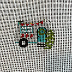 Travel Trailer with Stockings Ornament - APTS Feb24