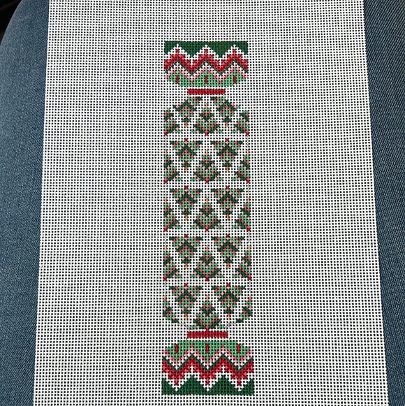 Pink Trees Cracker - Christmas Crackers (includes stitch guide by Jinny McAuliffe) - WSTS Sep23