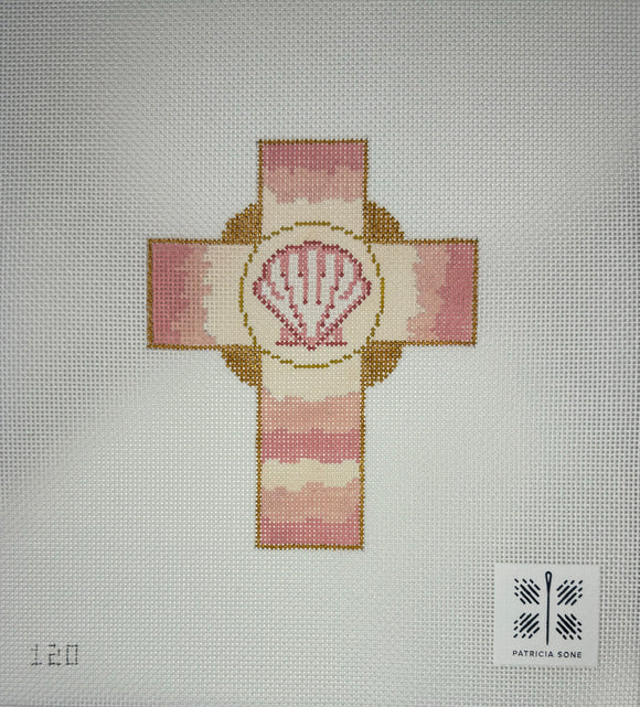 Shell Cross with Stitch Guide