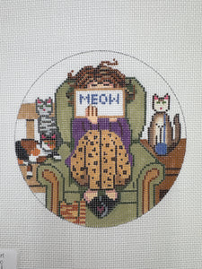 Cat Stitching Girl