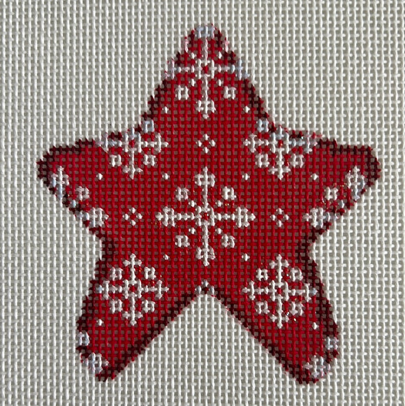 ATct2031R - Red Snowflakes Mini StarAssociated Talents Trunk Show May24