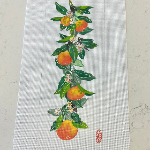 KDTS Apr24 - Gabby Malpas – Hanging Oranges with leaves & Orange Blossoms     , SKU #GM-PL-07