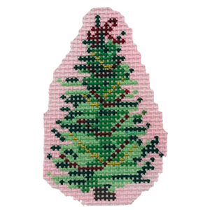 Advent Tree Ornament Canvas – 3" x 1", 18 Mesh