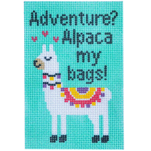 Adventure? Alpaca My Bags! Needlepoint Canvas - 2025 Trunk Show Exclusive