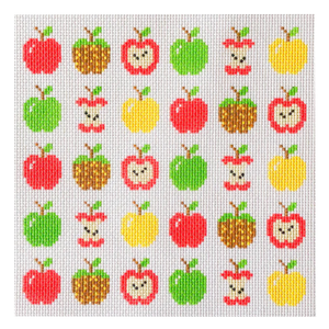 An Apple a Day Needlepoint Canvas - 2025 Trunk Show Exclusive