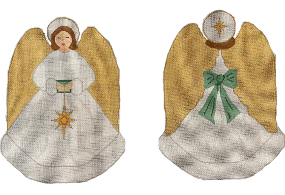 Angel Tree Topper Needlepoint Canvas - 18 Mesh, 7.5