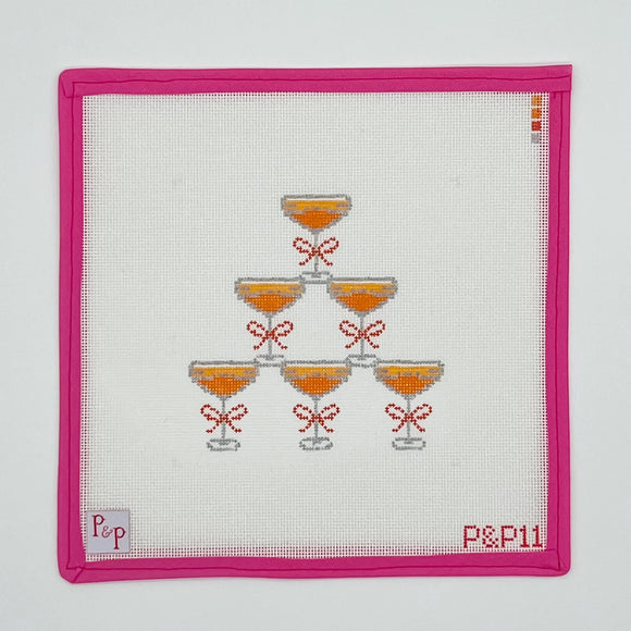 Aperol Spritz Tower Needlepoint Canvas - 4.5