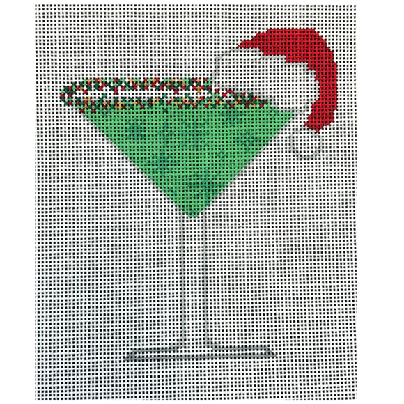 Martini - Grasshopper with Santa Hat