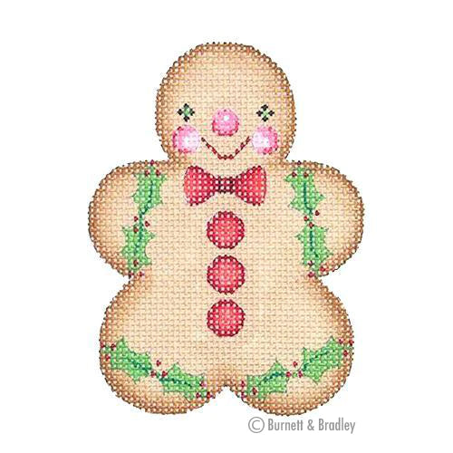 BB 0929 - Gingerbread Boy - Red Bow Tie - KBTS Sep23