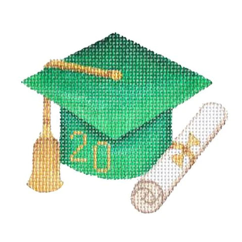 BB 1337 - Graduation Cap - Green with Year - KBTS Sep23