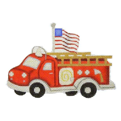 BB 1460 - Red Fire Engine with Flag Ornament - KBTS Sep23