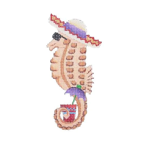 BB 1662 - By the Sea - Seahorse in Hat with Drink - KBTS Sep23