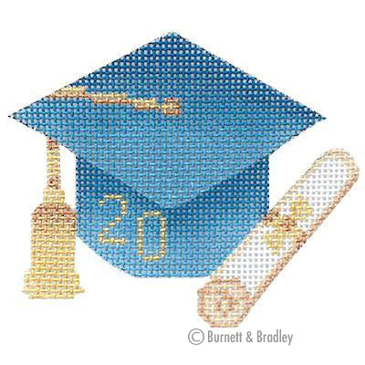 BB 6063 - Graduation Cap - Light Blue with Year - KBTS Sep23