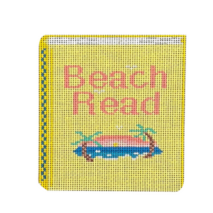 Beach Read Book Needlepoint Canvas - 4" x 5", 18 Mesh