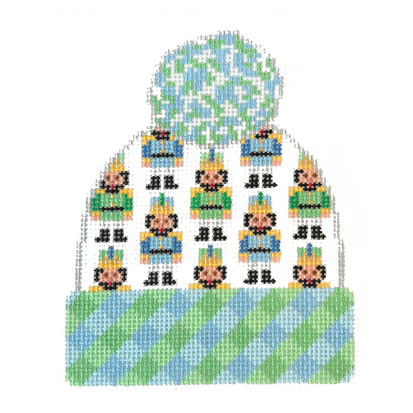 Beanie Nutcrackers Needlepoint Canvas - 18 Mesh, 3.5