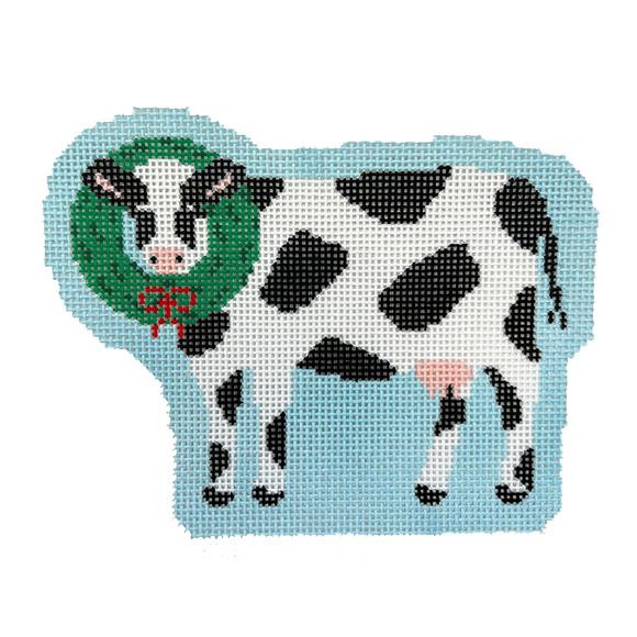 Bessie the Cow Needlepoint Canvas - 18 Mesh, 5