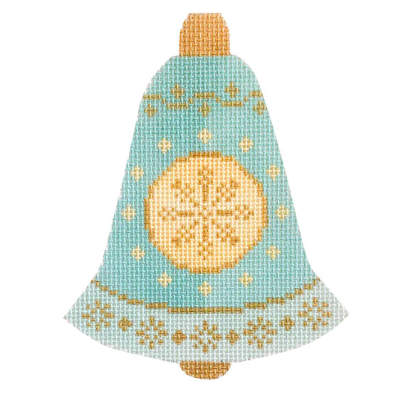 Betty's Bell Baubles - Blue Needlepoint Canvas - 2025 Trunk Show Exclusive