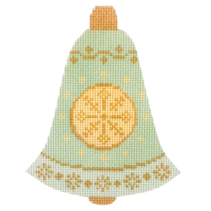 Betty's Bell Baubles - Green Needlepoint Canvas - 2025 Trunk Show Exclusive