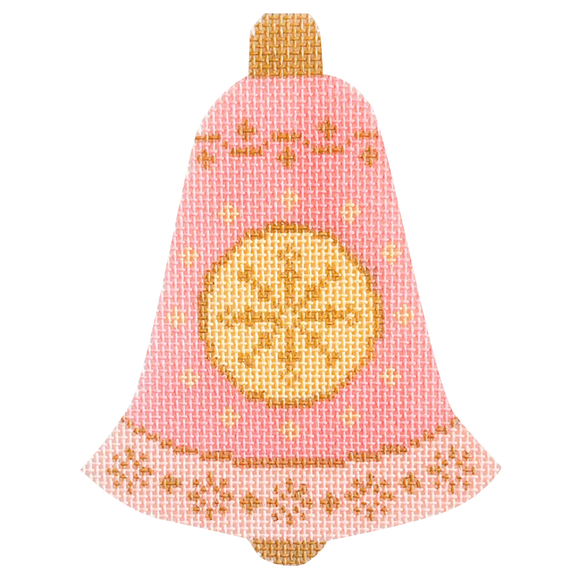 Betty's Bell Baubles - Pink Needlepoint Canvas - 2025 Trunk Show Exclusive