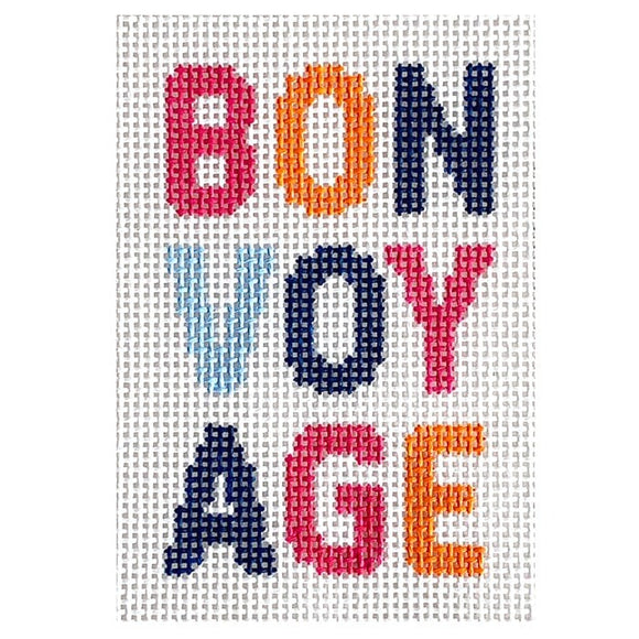 Bon Voyage Passport Insert - Navy Orange Pink