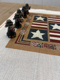 TTAG116 - Stars and Stripes Tic Tac Toe + Game Pieces