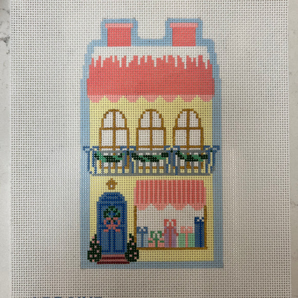 Christmas Village Yellow Shop