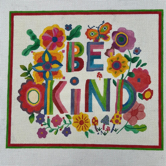 KDTS Apr24 - Shannon Snow – “Be Kind” w/ Flowers, Mushrooms & Butterfly , SKU #SHS-PL-01