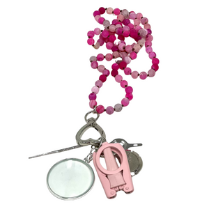 Chatelaine - Gemstone Matte Multi Pink