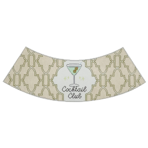 Cocktail Club Lampshade Needlepoint Canvas - 14.5" x 5.5", 18 Mesh