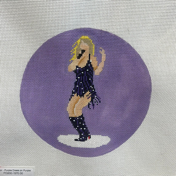 Taylor - Purple Dress on Purple