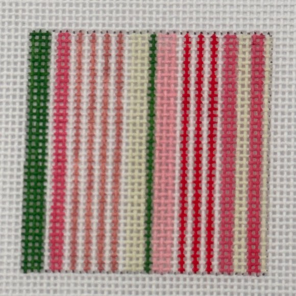 Pink & Green Candy Cane Stripes