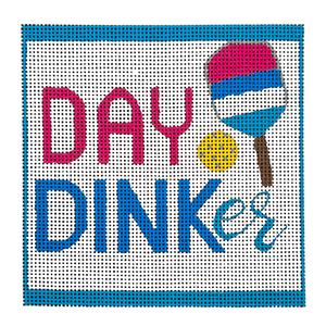 Day Dinker Square Needlepoint Canvas - 18 Mesh, 4" x 4"