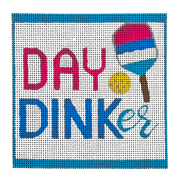 Day Dinker Square Needlepoint Canvas - 18 Mesh, 4