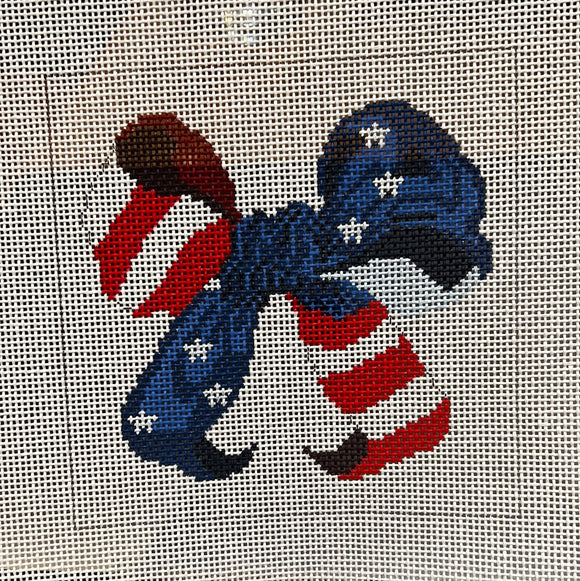 Small Bow - Patriotic Red, White & Blue