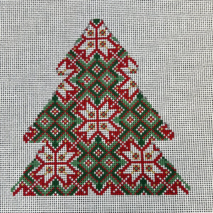 Snowflake Tree 5" - Christmas Trees (includes stitch guide by Patricia Sone) - WSTS Sep23