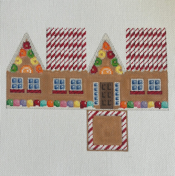 AThh124 - Red Cane Roof Gingerbread CottageAssociated Talents Trunk Show May24