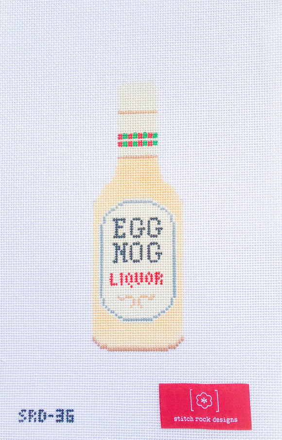 Eggnog Liquor Needlepoint Canvas - 2025 Trunk Show Exclusive