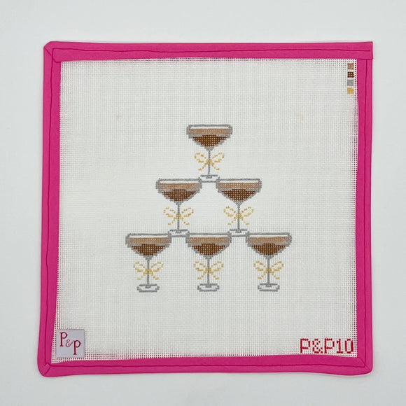 Espresso Martini Tower Needlepoint Canvas - 4.5