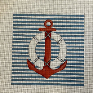Anchor on Blue Stripes - APTS Feb24