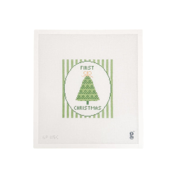 GP115c-First Christmas Green