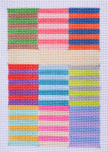 Color Block Stripes Passport Cover Needlepoint Canvas - 2025 Trunk Show Exclusive