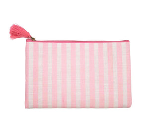 Tool Bag - Pink & White Stripe Bag