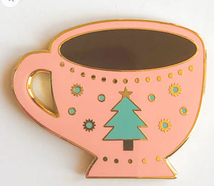 Pink Coffee Cup Needle Minder - 2025 trunk Show